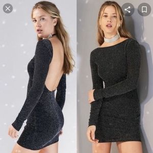 Shimmer Backless Party Dress